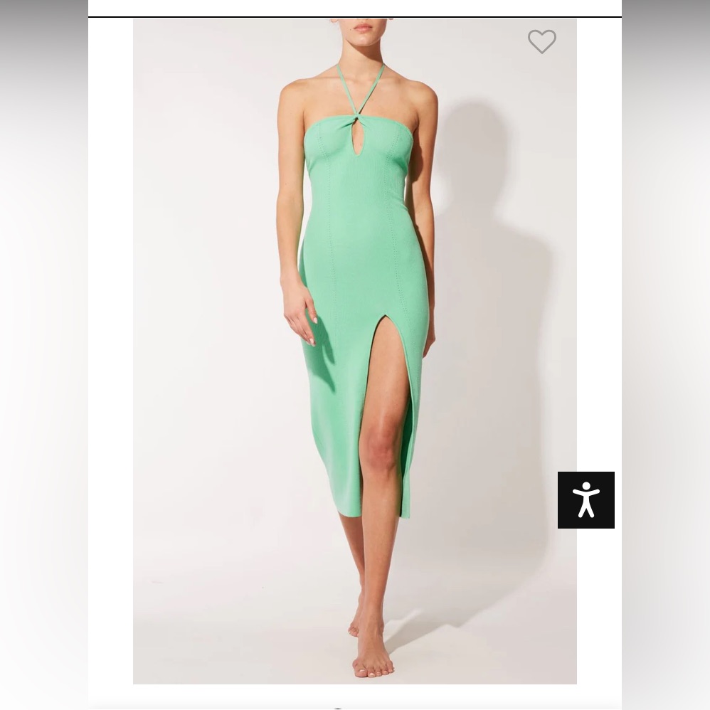 Solid & Striped Kelsey Midi Dress (Seafoam Green) New With Tags
